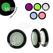 jmiba magnetic glow in the dark fake cheater plug o ring belly piercing