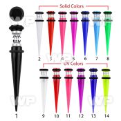 jqrm magnetic acrylic fake taper o ring ear lobe piercing