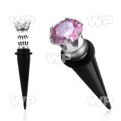 jqrmgy black acrylic magnetic fake cheater taper o ring s roun belly piercing