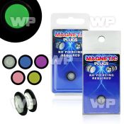 m2jm9t magnetic glow in the dark fake cheater plug o ring s size belly piercing