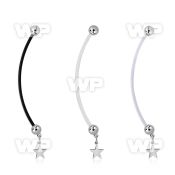 maternity pregnancy belly banana w balls & dangling star