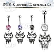 mcdvd21 steel belly banana w and a sterling silver owl dangling