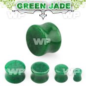 mi377 genuine jade double flared stone plug ear lobe piercing