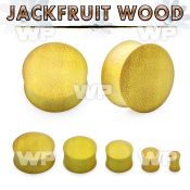 moc double flare jack fruit wood saddle plug ear lobe piercing