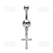 msd757 steel belly banana w plain steel balls w simple cross