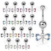 msd761 steel belly banana 14g w 5 & 8mm plain ball w dragonfly