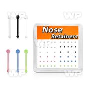 nbrtabx box w 52 flexible nose bone retainer ball shaped tops