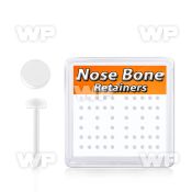 nbrtdbx box w 52 flex nose bone retainer w 2mm flat disk top