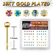 npygm box w 52 silver bend it nose studs w 1.8mm set crystal