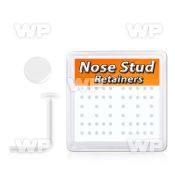 nsrtdbx box w 52 flex nose stud retainer w 2mm flat disk top