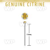 nypge6 925 silver bend it yourself nose stud w a citrine 