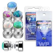pkmp119 magnetic steel fake plug w synthetic opal top