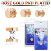 pkmp121 rose gold steel magnetic fake plug no ubber o rings