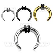 m3m surgical steel septum pincher double o ring ear lobe piercing