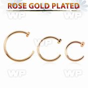 rscln20 rose gold plated silver fake nose clip