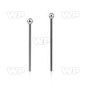snyb20 steel bend it nose stud w a 2mm ball shaped top