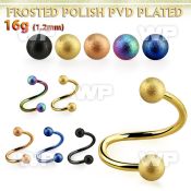 spetfo3 anodized 316l steel spiralw 2 3mm frosted steel balls