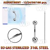 sset05 professional piercing kit steel belly piercings needle