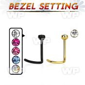u364rks ion plated 316l steel nose screw spirals 0 8mm 2 5mm rou nose piercing