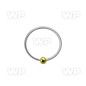 u3pli4 silver 925 nose ring gold plated ball an outer diamet nose piercing