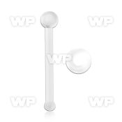 u4ar clear acrylic flexible nose bone piercing retainer 0 6mm nose piercing