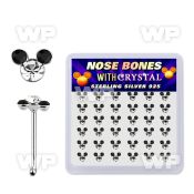 u4j53zy4 display w silver 925 nose bone 3 round crystal in mouse 
