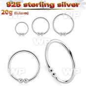 u6 silver 925 non piercing fake nose clip 0 8mm an outer belly piercing