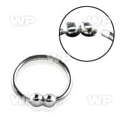 ua3zz silver 925 nose ring 2mm double ball 0 6mm an outer nose piercing