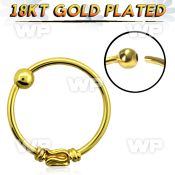uaesai 18k gold plated silver 925 nose ring balinese wire desi nose piercing