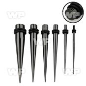 ubrmif ion plated surgical steel nail taper double o ring ear lobe piercing