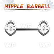 um3x9 surgical steel nipple barbell 1 6mm locks nipple piercing