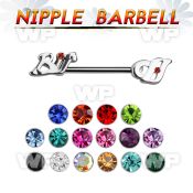 um3xe9 surgical steel nipple barbell 1 6mm bitch word nipple piercing