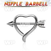 um3xek heart shape nipple shield surgical steel nipple barbell nipple piercing