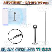 uset08 piercing kit titanium g23 labrets needles