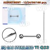 uset14 piercing kit titanium g23 nipple piercing needle