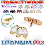 h3xgkz8u titanium top three claw marquise cz