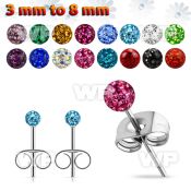wajda one pair of steel ear studs 20g ferido