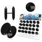 1764sl display w acrylic fake plugs silicon o ring size 8mm belly piercing