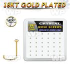 18nwbxc box w gold plated silver nose screws w 1.5mm crystals