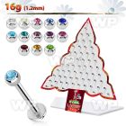 1fj73k display w surgical steel labret stud 1 2mm 3mm press fit lower lip piercing