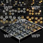 1j4czs box w acrylic logo plug screw fit solid plugs animal ear lobe piercing