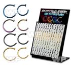 1j6bru9y display w ion plated 316l steel fake nose clips 1mm diam nose piercing