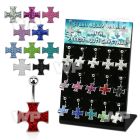 1j8ft4 display w 316l steel belly bananas 1 6mm ferido glued belly piercing