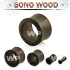 1mou sono wood double flared flesh tunnel plug ear lobe piercing