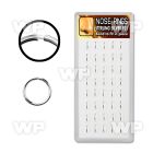 1u3jek box w silver 925 seamless nose ring s 1mm an outer diame nose piercing