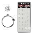 1u3jsp box w silver 925 nose rings closure ball 1 5 mm prong nose piercing