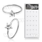 1u3jzpp7 silver seamless nose rings clear crystals star 24
