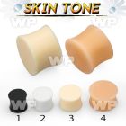 38mi silicone double flare saddle plug retainer ear lobe piercing