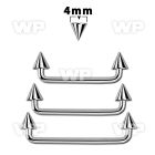 3h16u0 surgical steel surface barbell 1 6mm 90 degree angle surface piercing