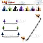 3h16ur0 316l steel surface barbell 1 6mm 90 degree angle 4mm bla surface piercing